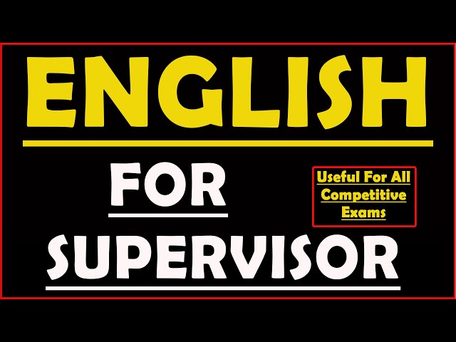 #jkssb #supervisor || English for Female Supervisor Course || By Tamana Katoch