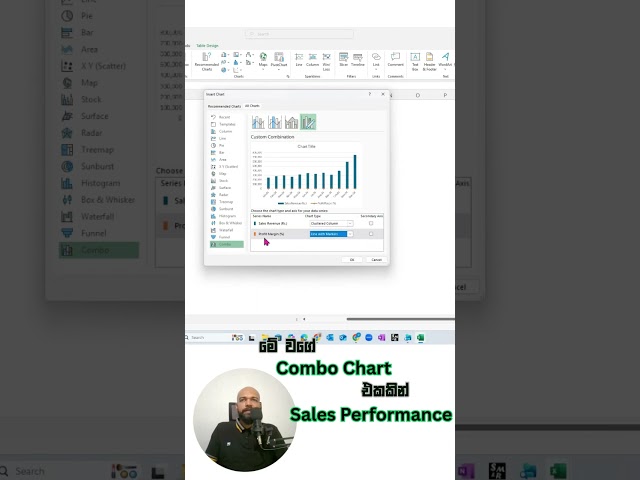 Combo Chart  #foryou #excel #charts