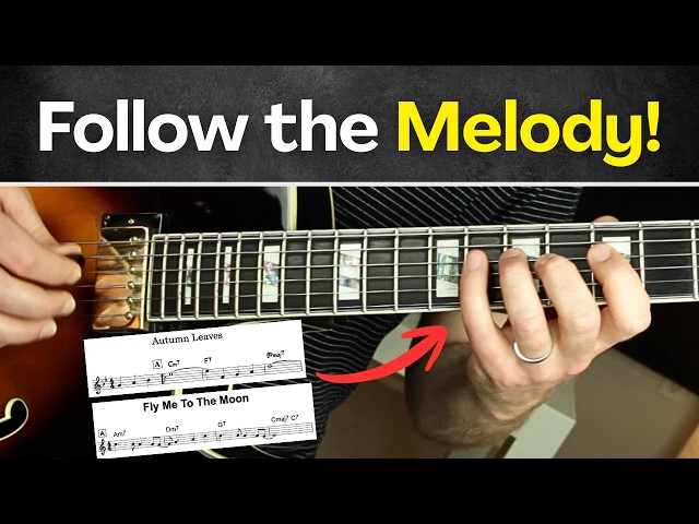 Melodic Soloing Guitar Secret (for improvising on jazz tunes)
