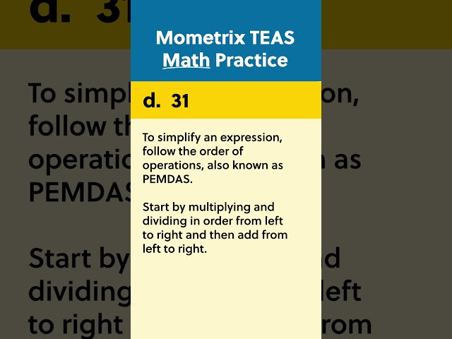 Math Practice Question with Lydia! | TEAS 7 Prep