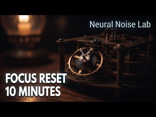 Classic Clock Ticking for Focus Reset (10 Minutes) | Neural Noise Lab