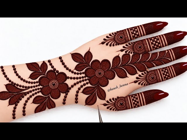 Simple & unique mehndi design for back hand| letest mehndi design|mehandi ka design |mehendi