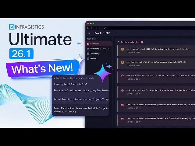 What's New in Infragistics Ultimate 26.1: AI-Powered Development with Ignite UI CLI