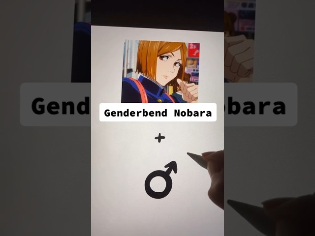 Nobara gender swap, Credits in the comments! #anime #jjk #jujutsukaisen #nobara #shorts