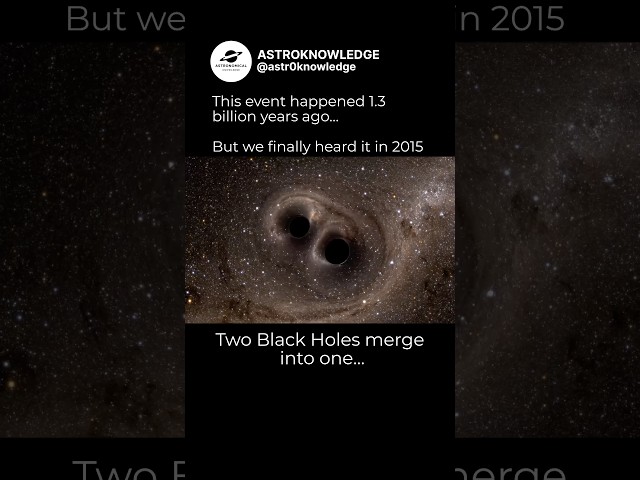 When 2 Black Holes Become ONE… ☠️ | LIGO Caught the Ripple #astroknowledge #space