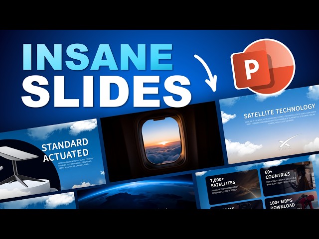 How to Create a Cinematic Product Presentation in PowerPoint 🔥Starlink Example🔥