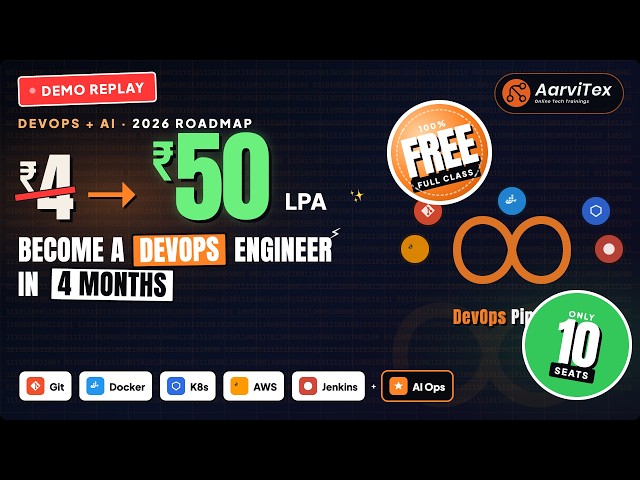 Free DevOps Demo Class 2026 | Cloud + DevOps + AI Career Roadmap | Aarvitex