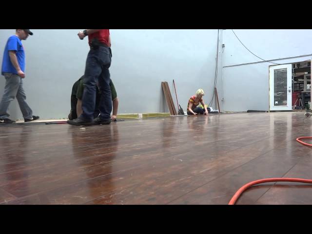 Captain's Blog 4-3-2013 Installing Studio C Floor