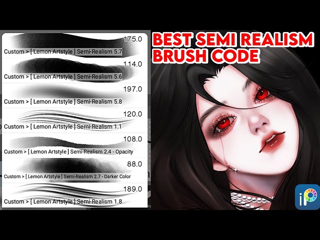 ❤FREE Best Semi Realism Brush Code For You 🌹|| 30k Special || ibispaintx Brush 🖌️ ||
