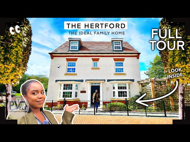 HOUSE TOUR INSIDE a GORGEOUS 😍 4Bed New Home Touring The Hertford David Wilson Homes | Property Tour