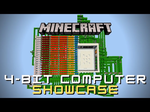 Minecraft - Redstone 4-bit Computer Showcase