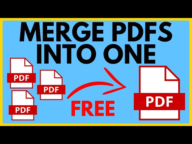 How to Merge PDF Files into One - Combine FREE