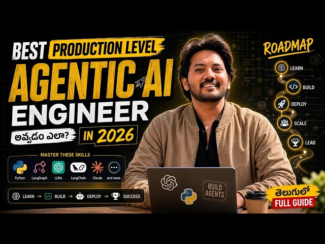 99% People Learn AI Wrong | Agentic AI Engineer Roadmap 2026 in Telugu