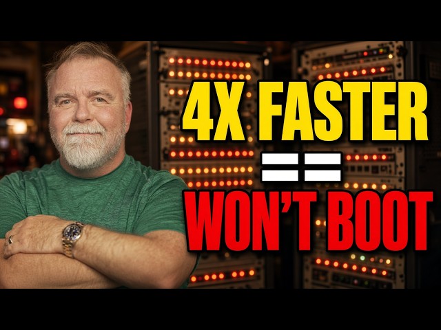 My Computer is now 4× Faster! That’s Why It Won’t Boot...