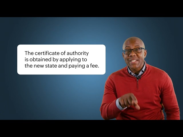 What is a Certificate of Authority? (Foreign Qualification)