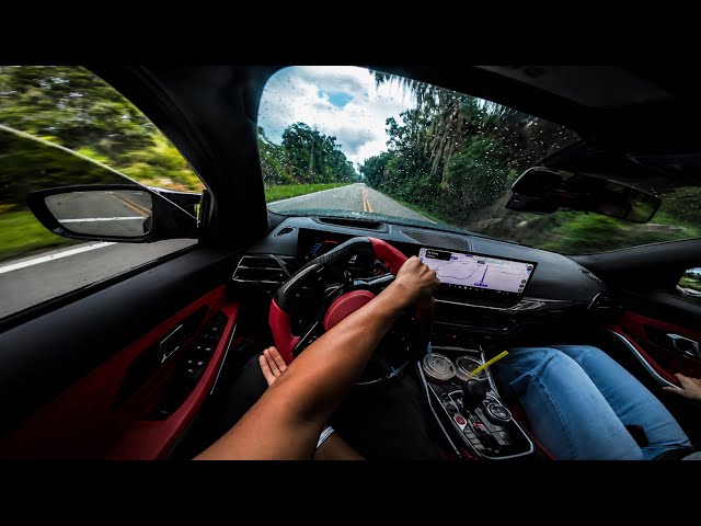 G80 M3 POV Drive in the Rain… Traction Off