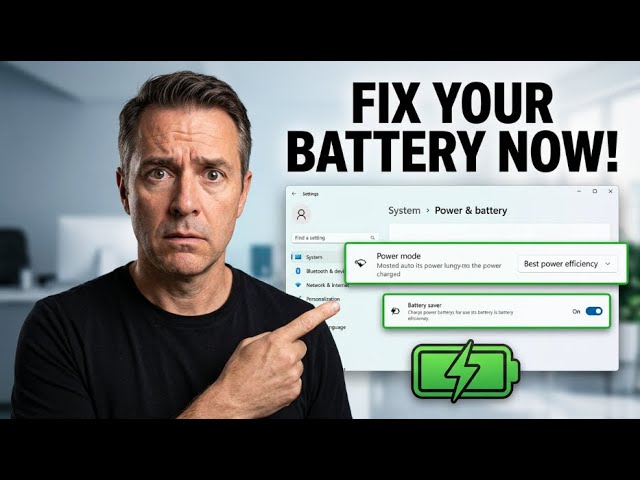 Your Windows 11 Battery is Dying Too Fast (Here's Why)