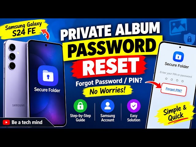 How to Reset Private Album Password on Samsung | Forgot Private Album PIN?