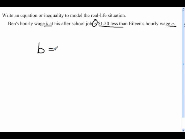 Algebra 1 Algebraic Modeling