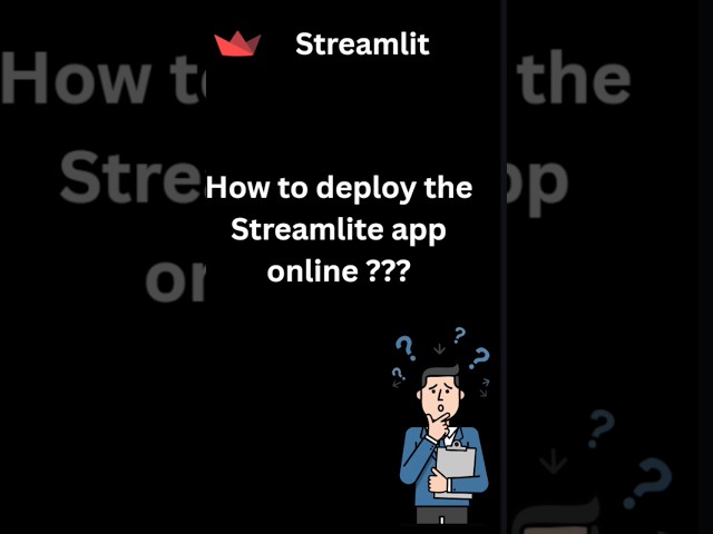 How to deploy streamlit app online?  #coding #python #app #deployment