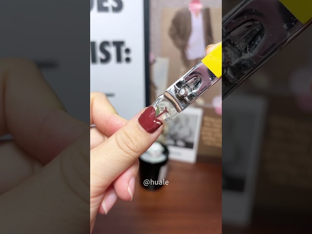 Red apple gel nail stickers#shorts #nailart #gelnail #asmr #fyp