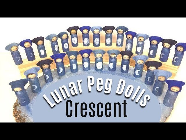 Phases of The Moon Peg Doll Tutorial | Lunar Peg Dolls