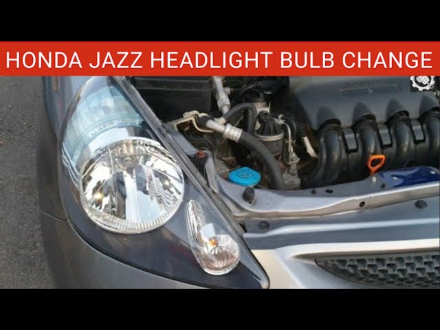 Honda Jazz Headlight Bulb Replacement || Headlamp Bulb Change. Headlight Removal Process.