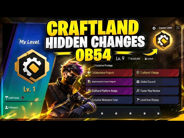 Free Fire Craftland OB54 Secret Changes 🔥 | How to Creator Craftland Map Script 🧐 | Shah G Creator