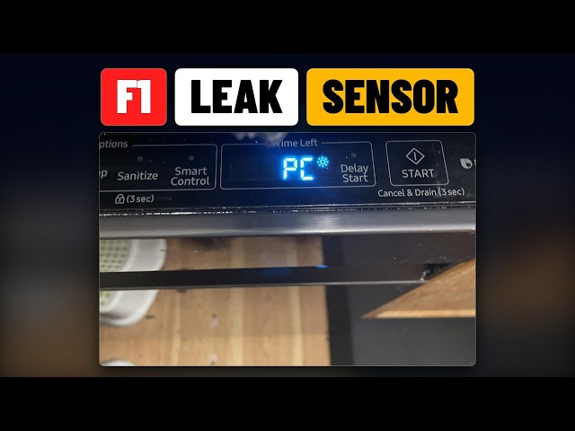 Dishwasher F1 Error Code Leak Sensor