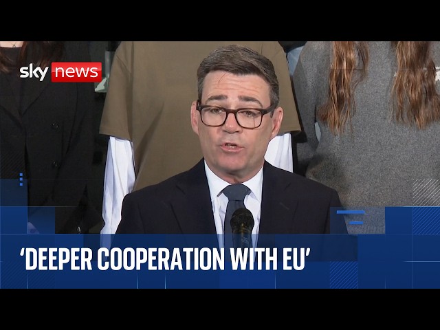 Burnham says he wants to 'bring UK closer to Europe'