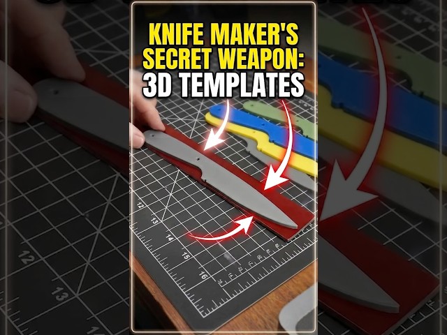 Precision Knife Templates That Save Hours #knifemaking #3dprint