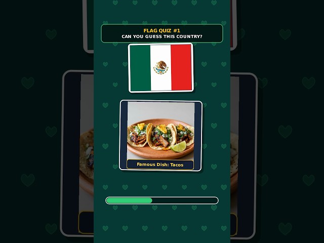 Guess the Country by its Flag and Food! Part 2 🚩🍜 #shorts