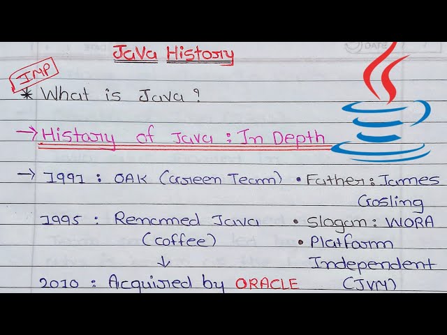History of Java || Java Programming Language || In Hindi 