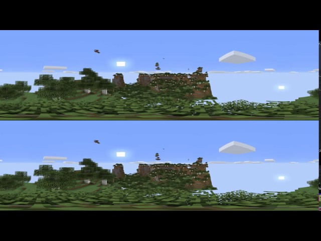 8k vr 60fps minecraft test, low bitrate