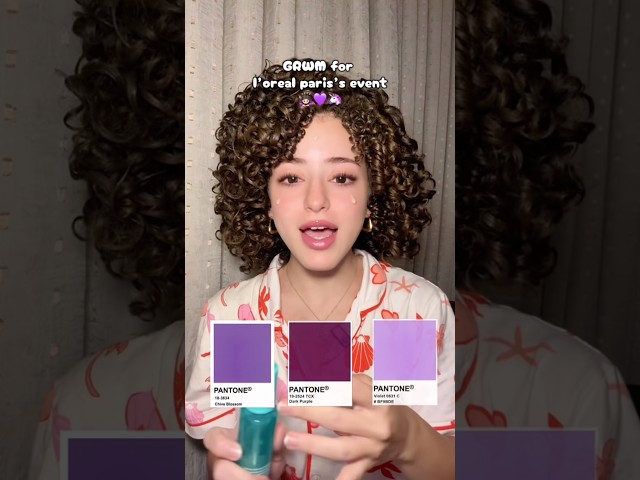 Makeup tutorial🤭💜💜 #curlyhair #viral #makeup #curlyhair #makeuptutorial #beauty #egypt
