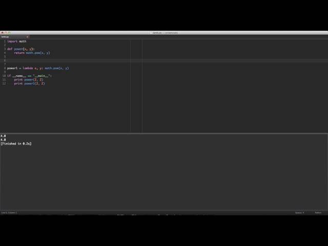 python lambda functions