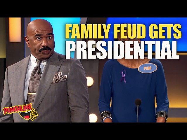 Steve Harvey Was NOT Ready for These Presidential Answers | Family Feud