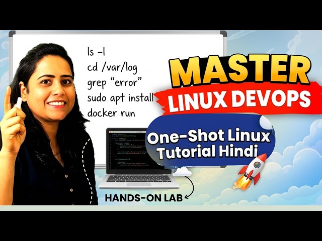 Linux for DevOps Beginners (Hindi) | Free Zero to Hero| Complete 5 Hour One Shot