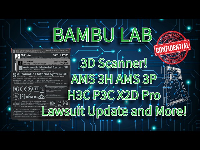 Bambu Lab 3D Scanner, 2 New AMS Units and 3 Printers Confirmed!