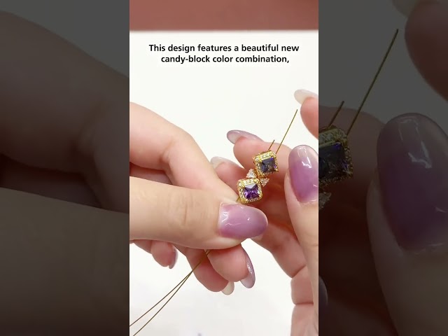 Unique handmade Rich Colorful Chain Bracelet Tutorial 🌈✨ | Candy Color C3 Triangle DIY Jewelry