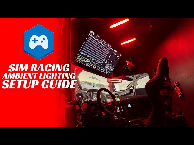‘TOTALLY NECESSARY’ Sim Racing Rig UPGRADE | Ambient Lighting: Hue Play Bars + SimHub Setup Tutorial