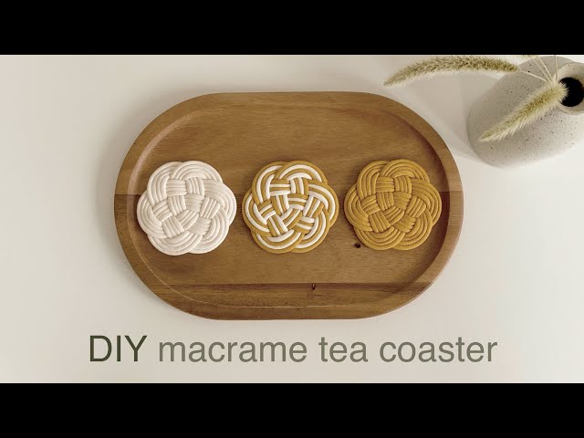 DIY | macrame tea coaster turk’s head knot