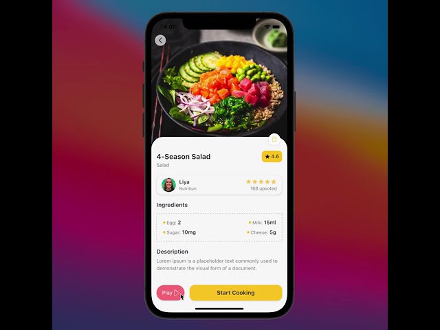 Food Recipe App - Flutter
