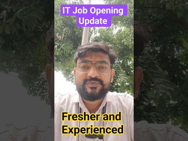 🔥 Freshers IT Job Opening Update | Join Our Community Today! 🚀 #ITJobs #FreshersJobs #HiringNow