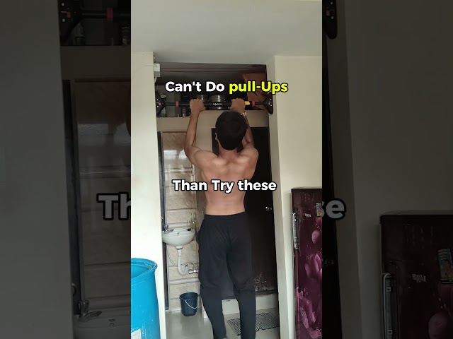 Can't do pull-Ups? Try These Exercise! # #calisthenics #shorts