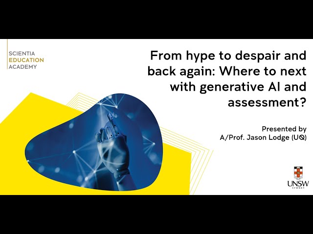From hype to despair and back again: Where to next with generative AI and assessment?