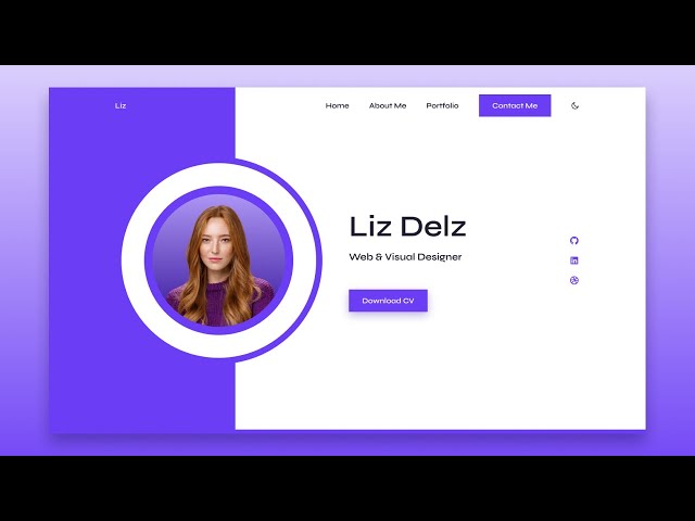 Responsive Personal Portfolio Website Using HTML CSS & JavaScript