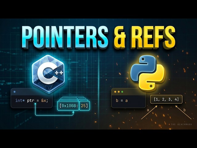 Pointers & References Explained! C++ vs Python ⚡ Memory & Performance