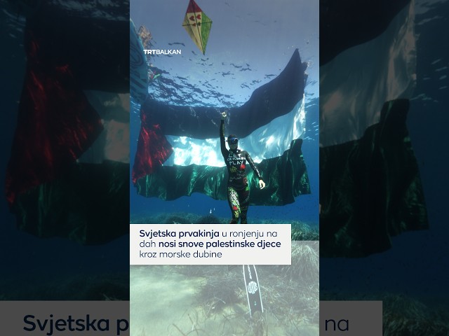 Svjetska prvakinja u ronjenju na dah nosi snove palestinske djece kroz morske dubine