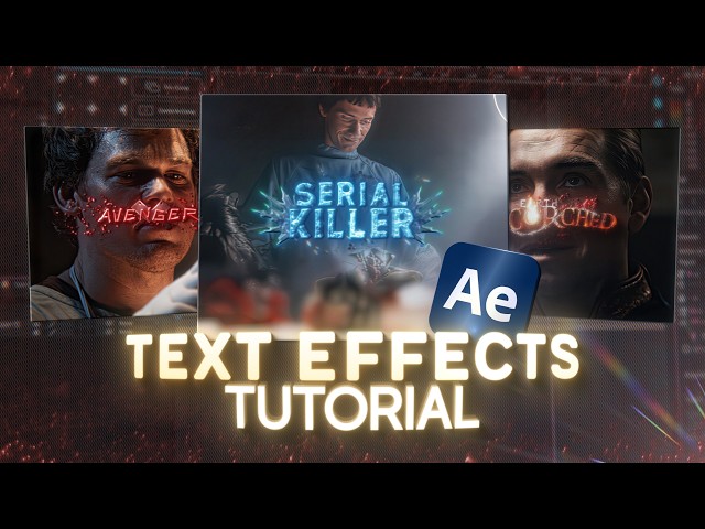 TEXT EEFFECTS for Edits in After Effects | After Effects Tutorial